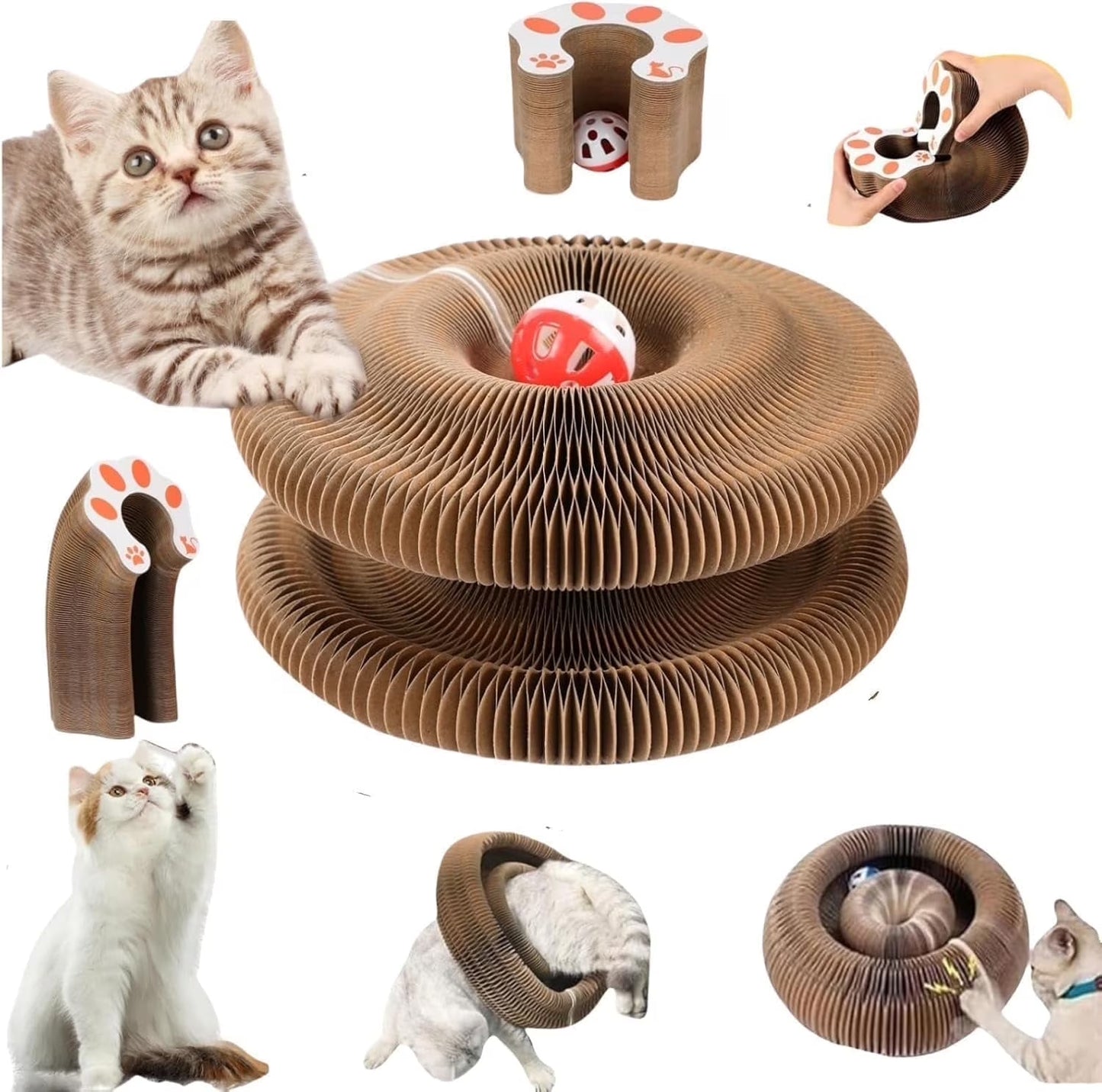 Foldable Cat Scratcher & Play Board