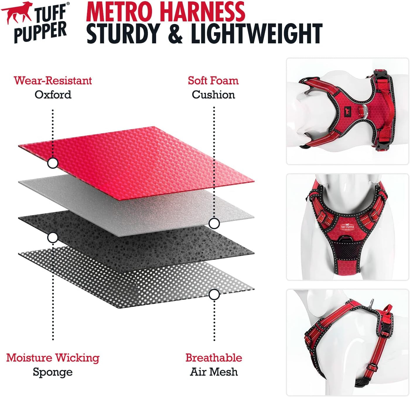 No-Pull Reflective Dog Harness