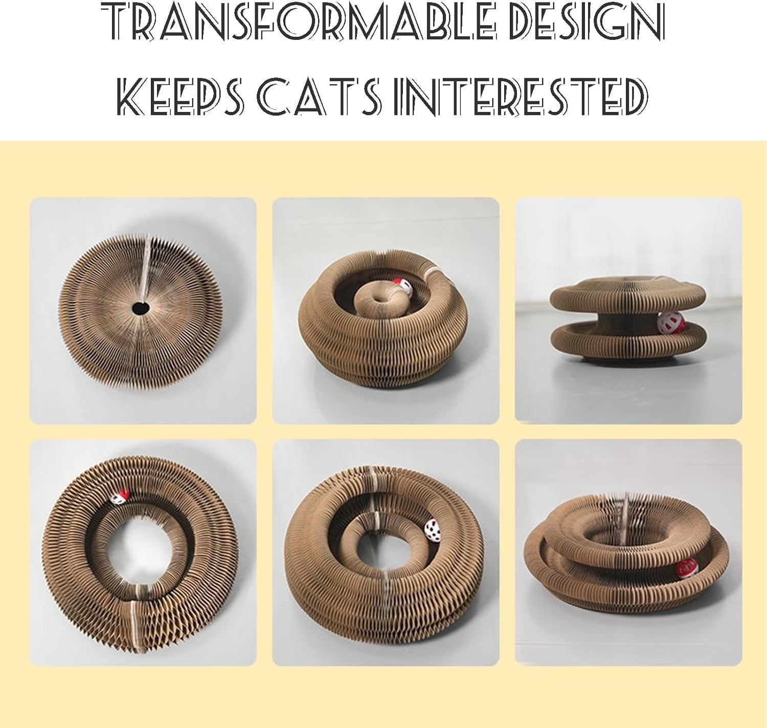 Foldable Cat Scratcher & Play Board
