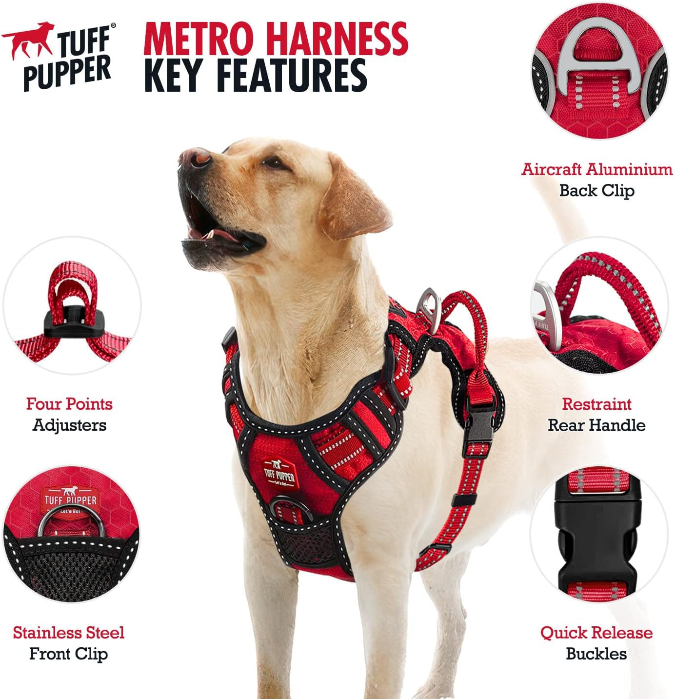 No-Pull Reflective Dog Harness