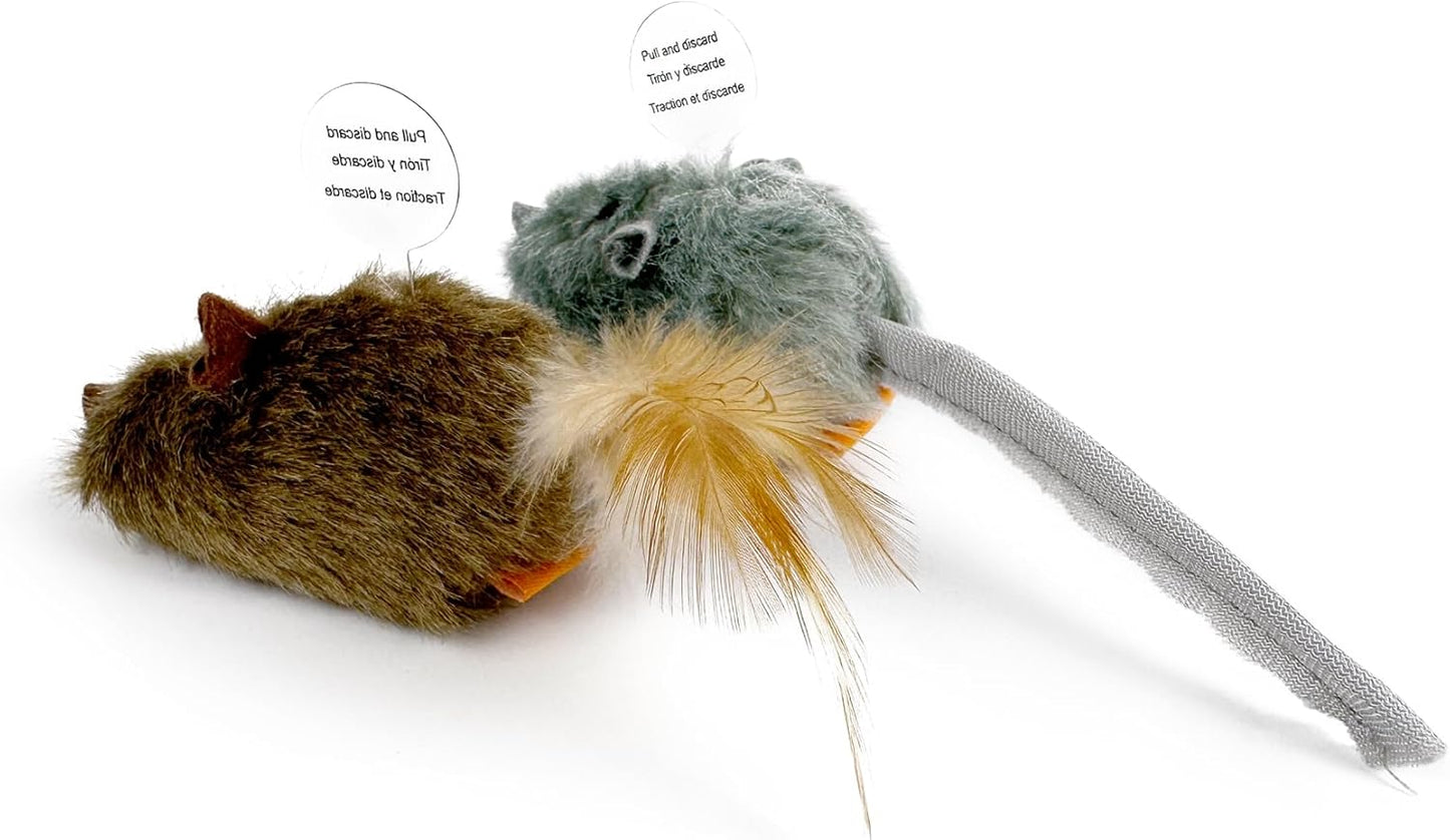 Silvervine Squeaky Mouse Cat Toys