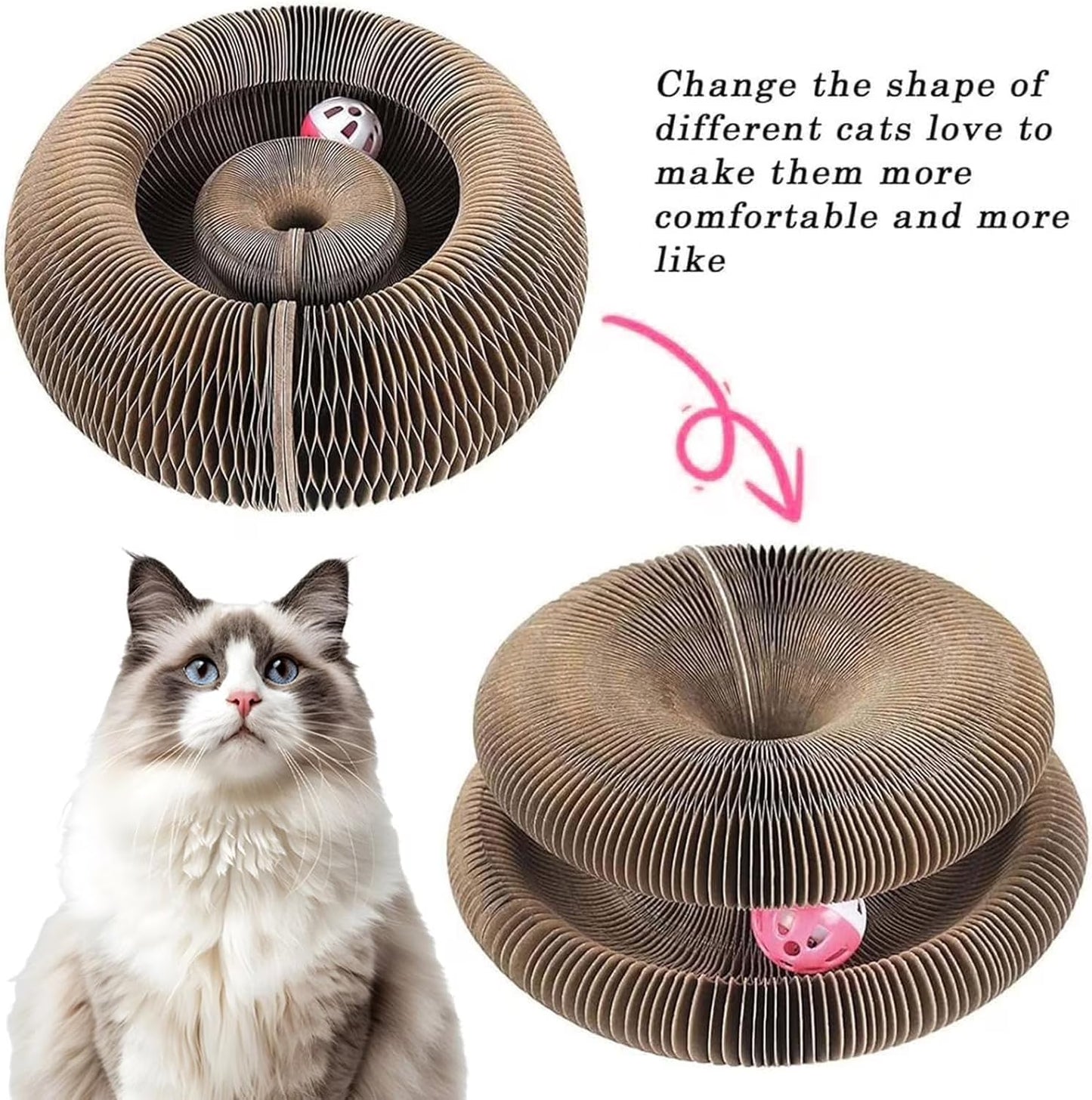 Foldable Cat Scratcher & Play Board