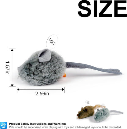 Silvervine Squeaky Mouse Cat Toys